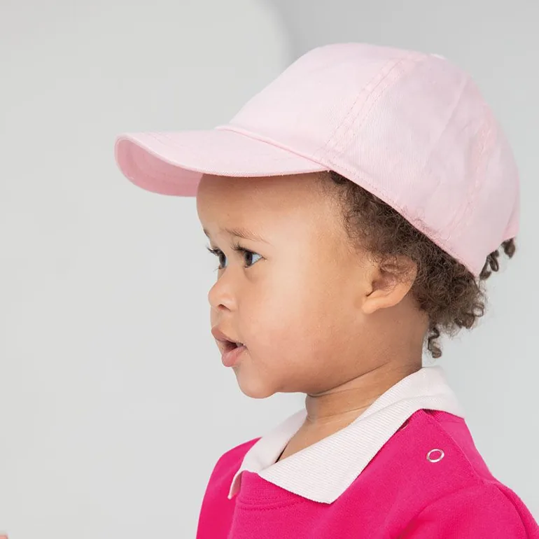 Larkwood Baby Unisex Toddler Baseball Cap - Pale Pink