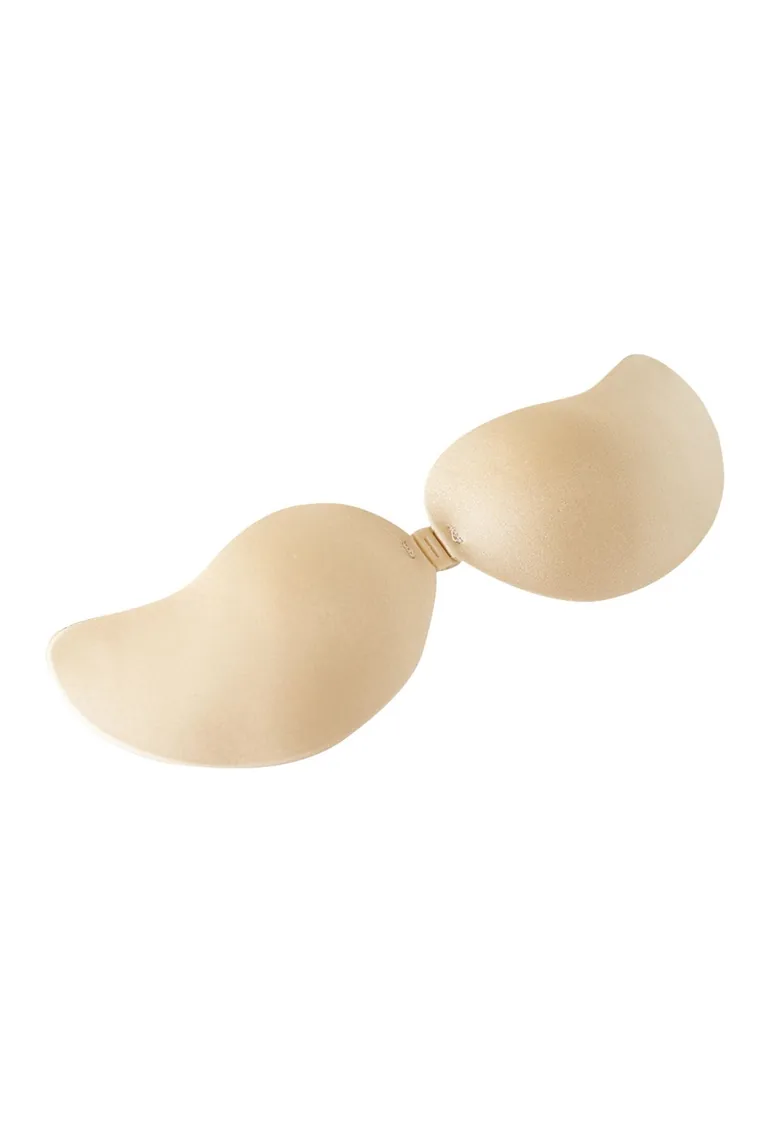 Drawstring Push Up Sticky Nude Bra - 2
