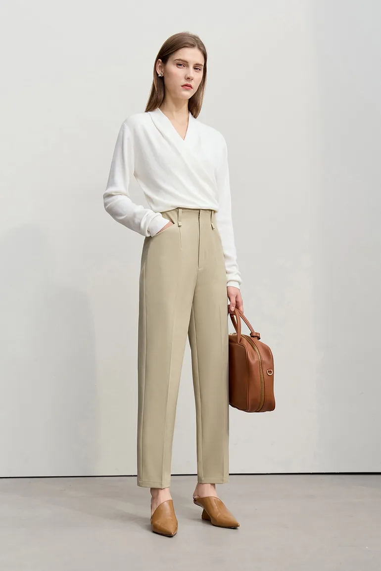 Straight-leg commuter trousers - 4