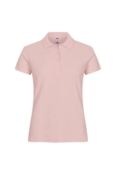 Clique Womens/Ladies Plain Polo Shirt - Candy Pink