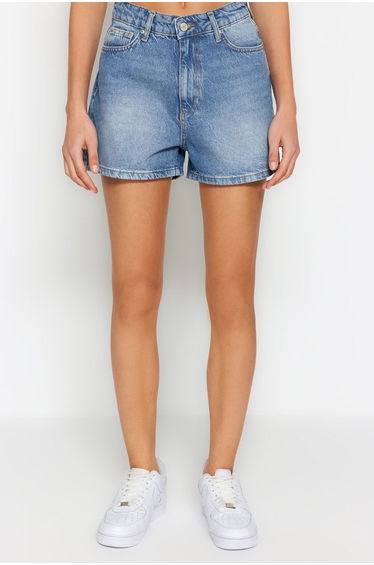 Shorts - Blue - High Waist product thumbnail 4