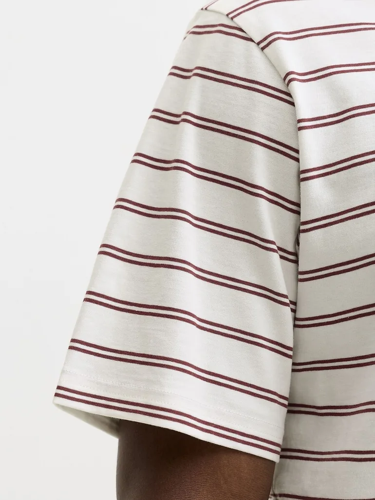 Striped Short Sleeve T-Shirt - 5