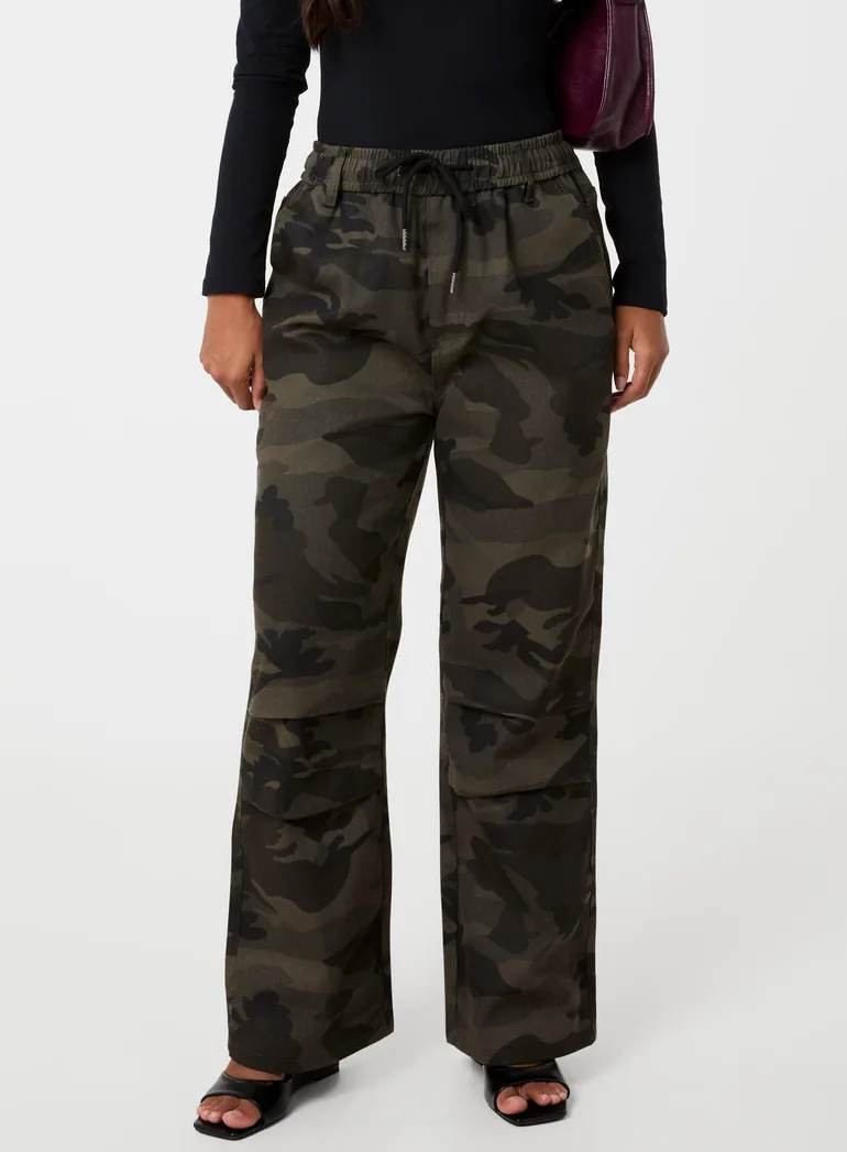 Camo Drawstring Trousers - 1