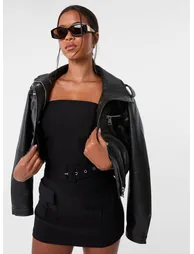 Bandeau Combat Playsuit With Belt - 1
