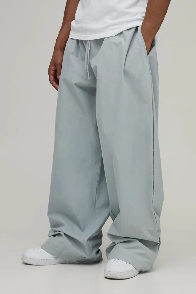 Extreme Parachute Fit Certified Embroidered Trousers - grey