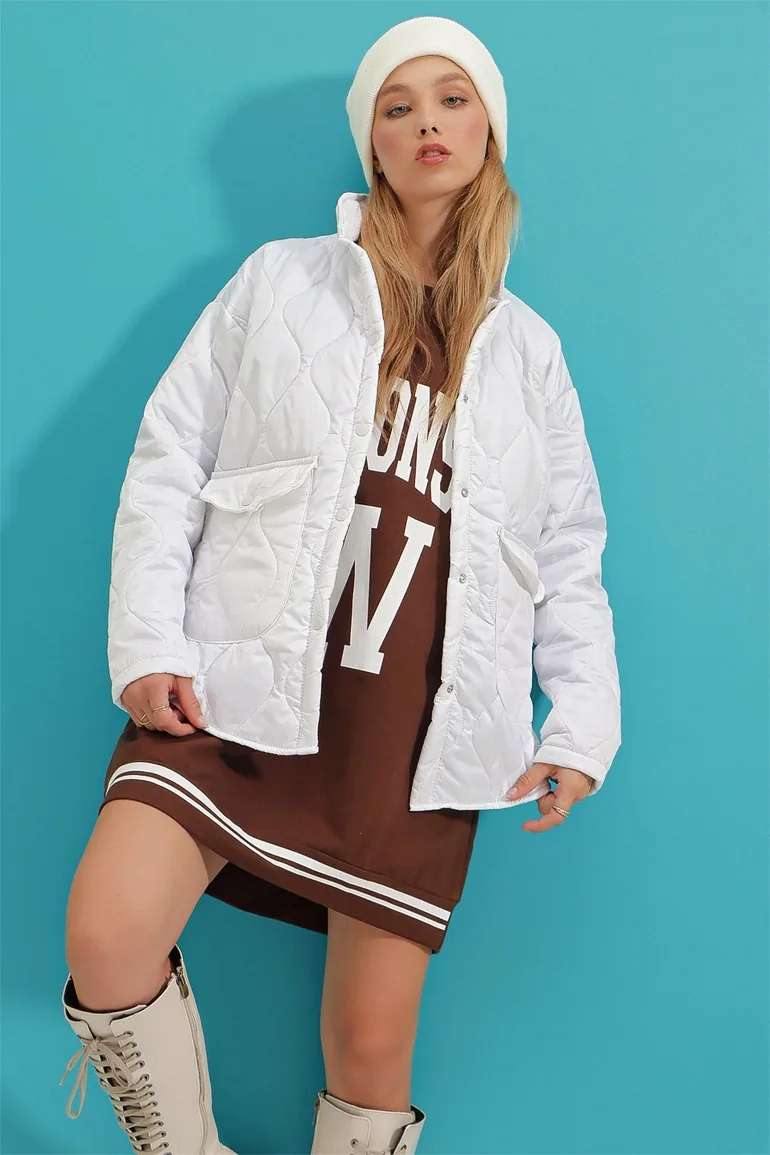 Winter Jacket - White - Puffer - 3