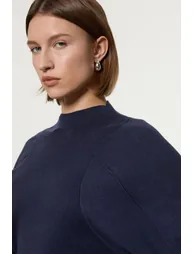 Wool Look Rounded Sleeve Knit Midaxi Dress - 1
