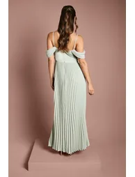 Bardot Pleated Maxi Dress - 2