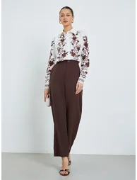 Off-White Floral Embroidered Shirt