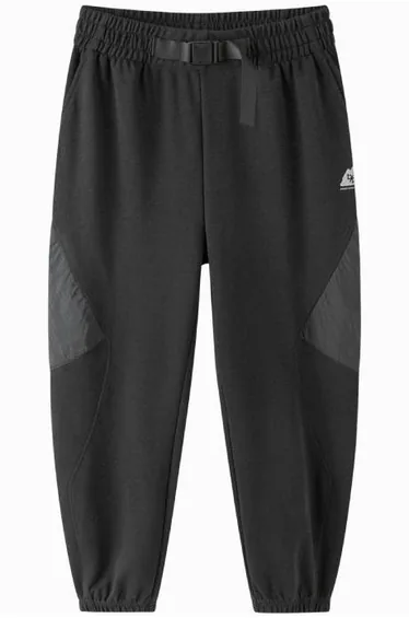 Boys' Panelled Jogger Pants With Belt