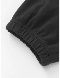 Boys' Panelled Jogger Pants With Belt - 5