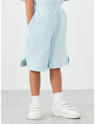 Color Block Polo T-Shirt and Shorts Set - 3