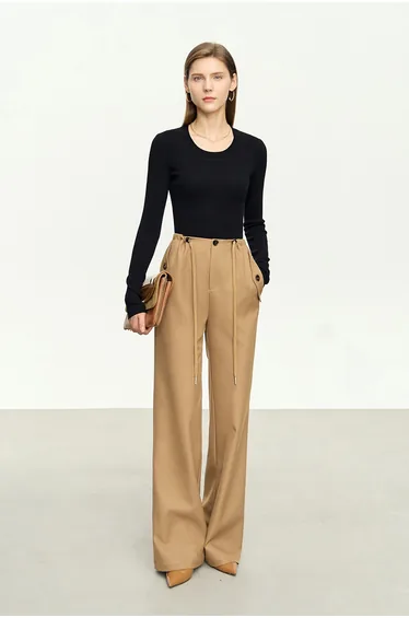 Slim Fit Versatile U-Neck Sweater