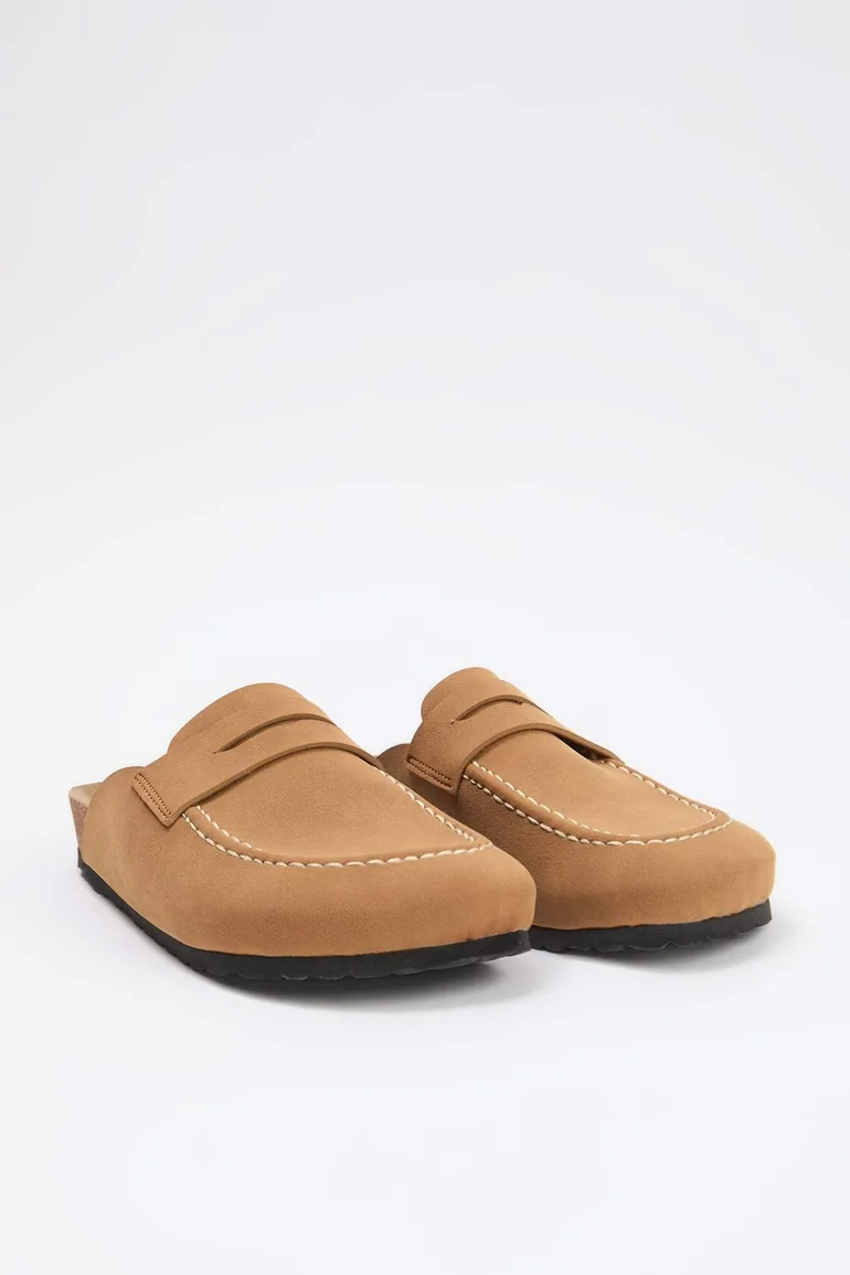 Light Brown Women's Sabo Slippers - 3
