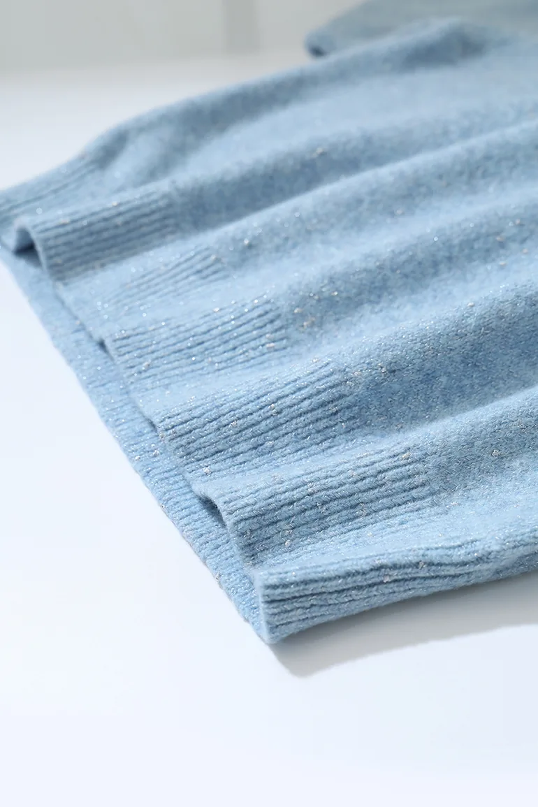 Letter Embroidered Color-Block Sweater - 7