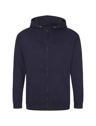 Awdis Mens Full Zip Hoodie - New French Navy