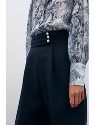 Waist Detailed Trousers - 4