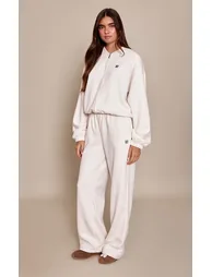 PLT Cream Cotton Fleece Straight Leg Sweatpants - 5