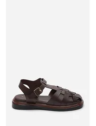Chime Fisherman Flatform Dark Brown Sandal - 2