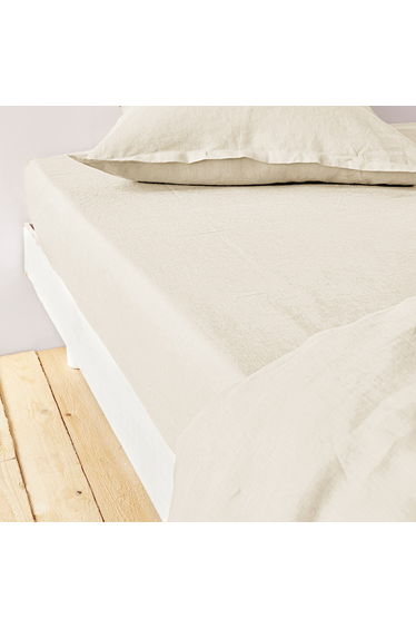 Washed Linen Fitted Sheet