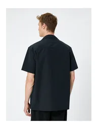 Sports Shirt Pocket Detailed Stopper Classic Collar Short Sleeve - 3