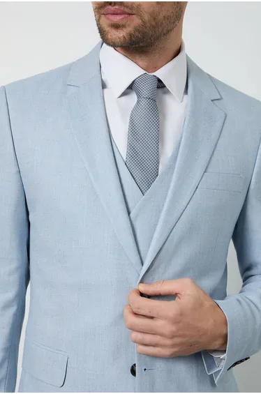 Blue Houndstooth Tie