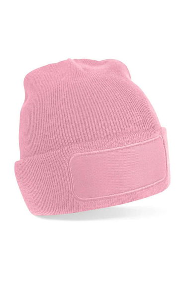 Beechfield Unisex Adult Patch Beanie - Dust Pink