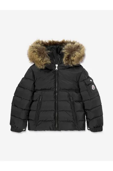 Moncler Enfant Boys New Byrone Down Padded Jacket in Black