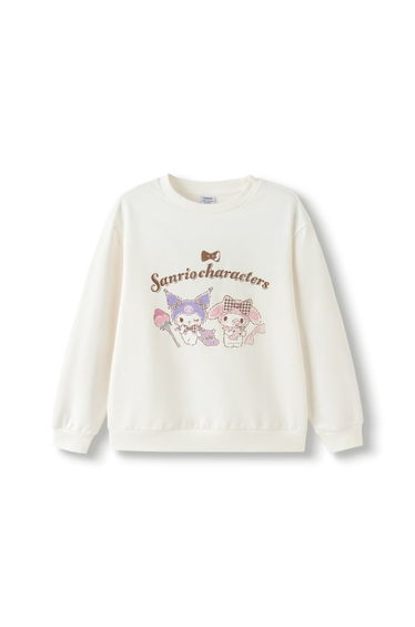 Girls' Sweatshirt With Playful Print