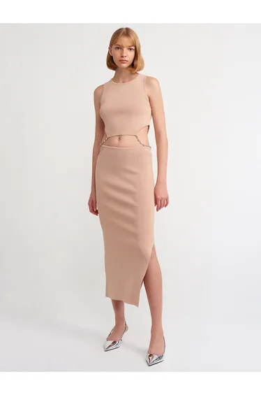 Decollete Decollete Stone Knitwear Skirt With Stones