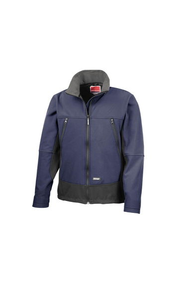 Result Mens Softshell Activity Waterproof Windproof Jacket - Navy/Black