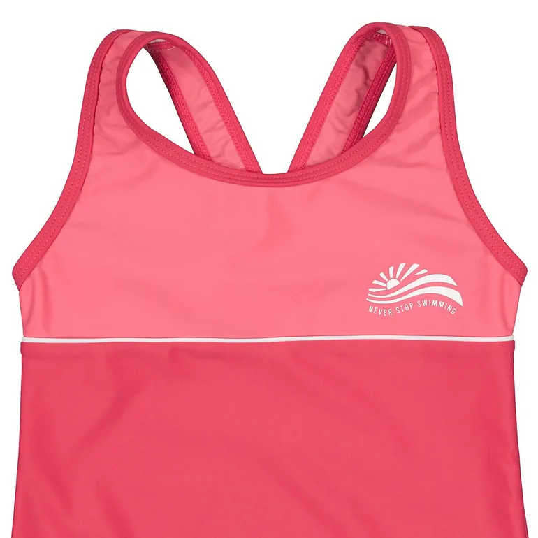 Slogan Print Swimsuit - 2