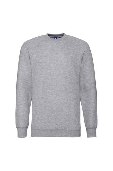 Russell Mens Raglan Sweatshirt - Light Oxford