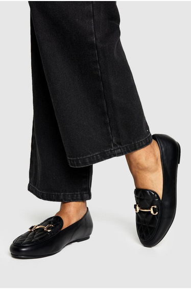 Wide Fit Quilted Loafer
