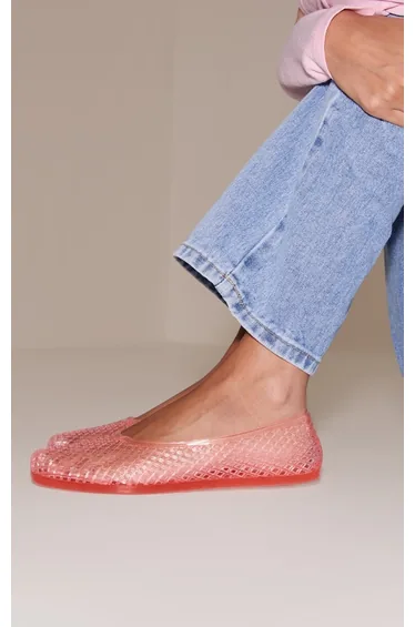 حذاء بالية زحاف - زهري