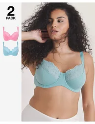 2 Pack New Jane Wired Full Cup Bras