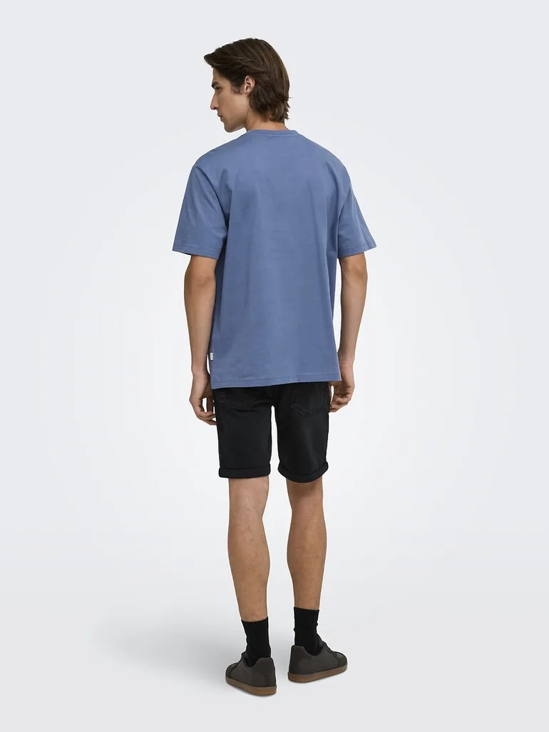Organic Cotton T-Shirt in Loose Fit with Crew Neck - 2