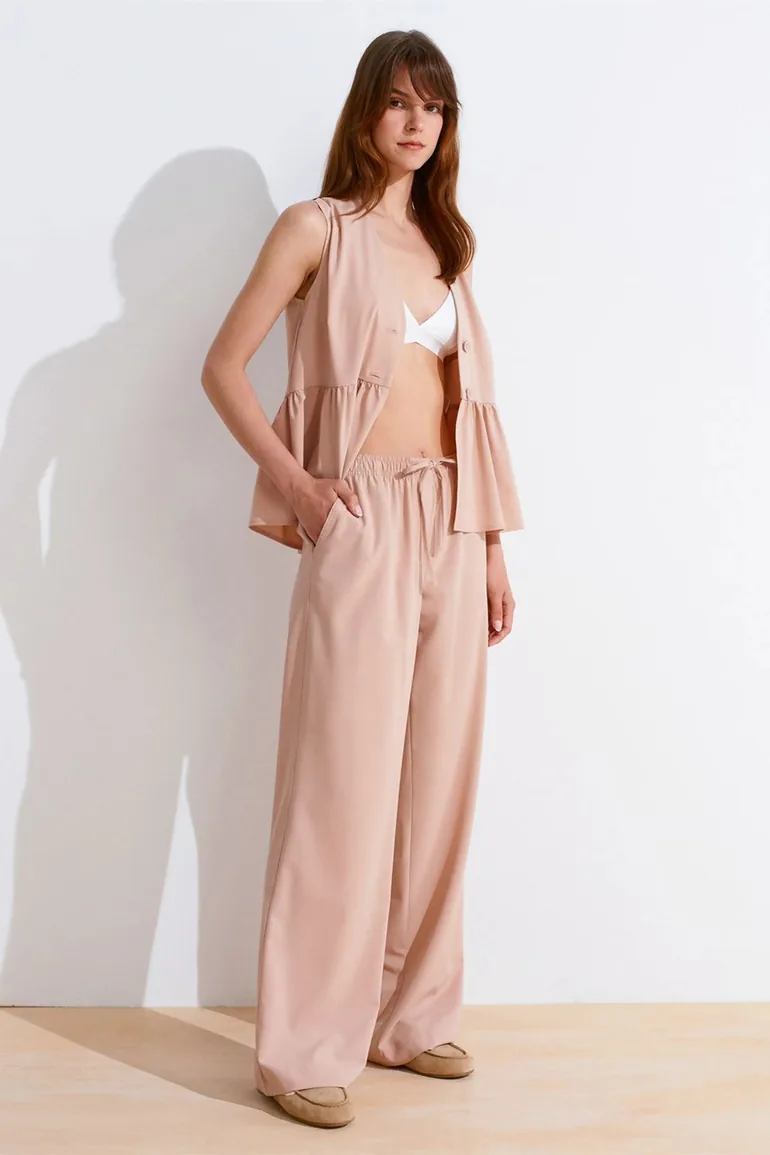 Dilvin Women’s Wide-leg Jersey Trousers - 4