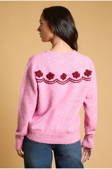 Embroidered Boho Knitted Jumper product thumbnail 3