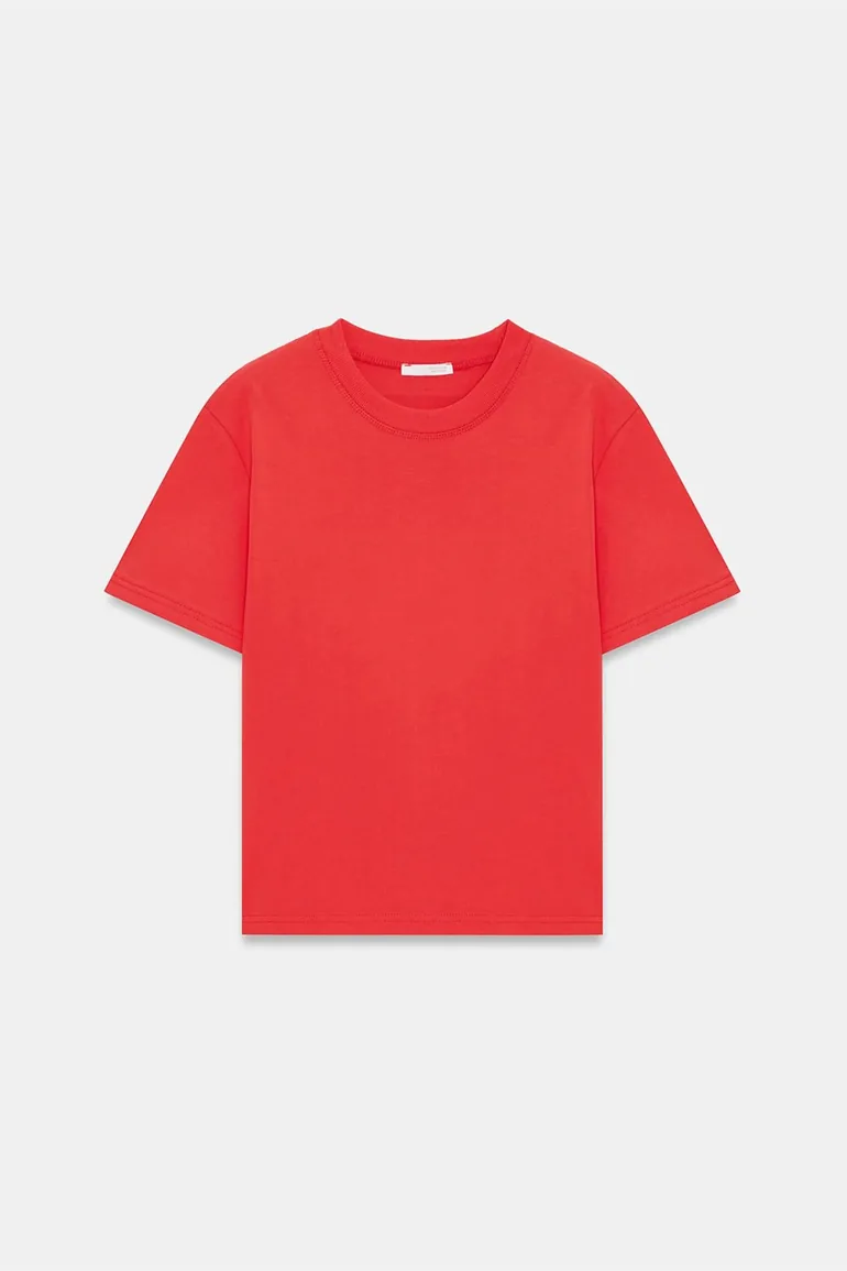 DILVIN Women's Cotton Crew Neck T-Shirt - 4