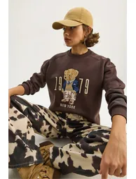 LUCCI Relaxed Fit Printed Crew Neck Sweatshirt - 2