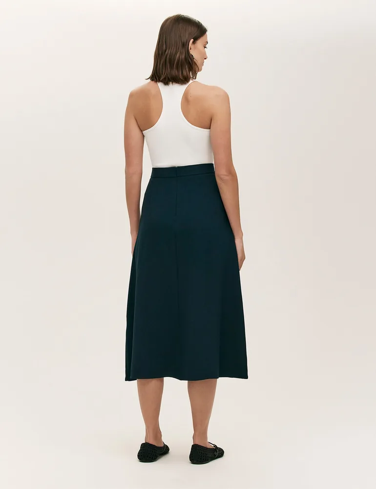 Ramona Crepe Midi Skirt - 2