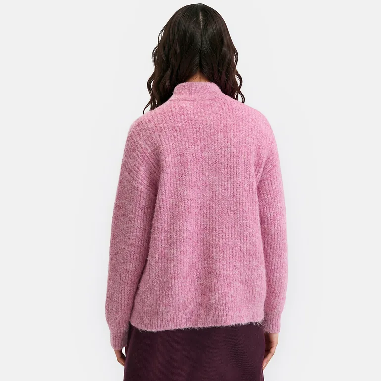 Buttoned High Neck Jumper/Sweater - 3
