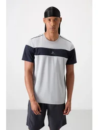 TOMMY Men's Color Block Crew Neck T-Shirt - 4
