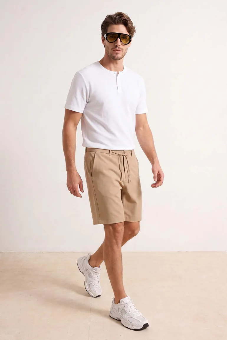Beige Shorts & Bermuda Shorts - 5