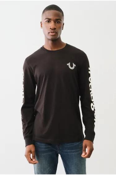True Flag Long Sleeve T-shirt Jet Black