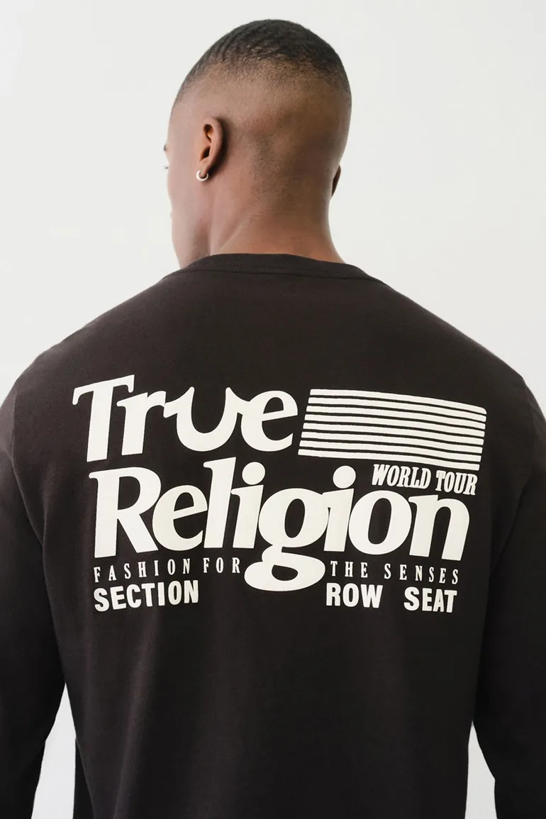 True Flag Long Sleeve T-shirt Jet Black - 2