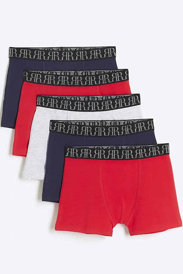 Boys Red Boxers 5 Pack