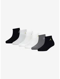 Jordan Kids Everyday Essentials 6 Pack Socks Set in Grey