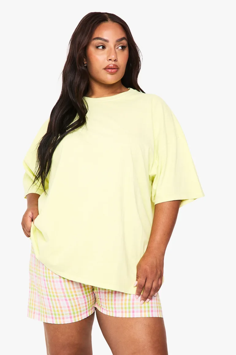 Plus Spicy Marg Oversized T-Shirt - lemon